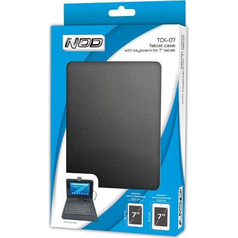 Θήκη Tablet 7" NOD TCK-07 Universal προστασίας και μεταφοράς με ενσωματωμένο πληκτρολόγιο Ελληνικά πλήκτρα